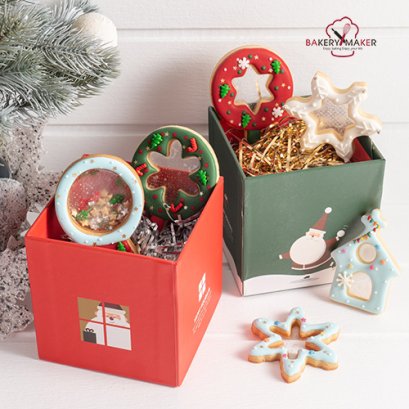 พิมพ์คุ้กกี้ Glass Cookies X&#039;mas 6 แบบ